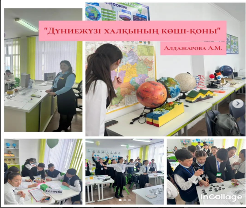География пәнінен өткен ашық сабақ.